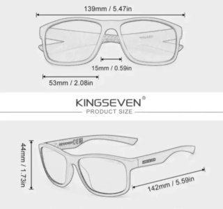Gafas de Sol Kingseven Polarizadas Unisex +Estuche