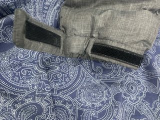 Chaqueta North Face Gris y Negra