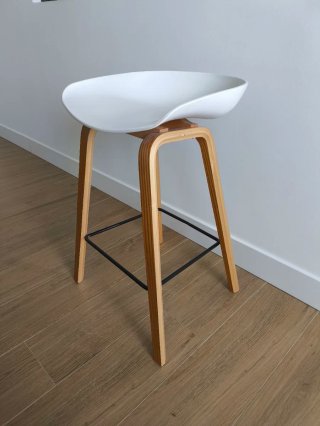 Taburetes Cocina Madera y Plástico
