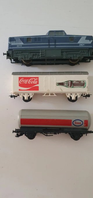 Lima trenini H0 convoglio merci