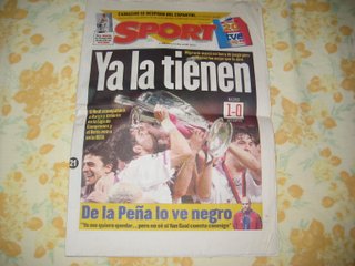 Periódicos Real Madrid Éxitos Deportivos
