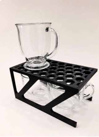 Estante organizador de tazas