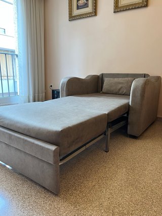 Sillón cama individual gris