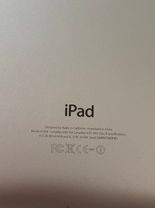 iPad 4ª generación A1458 – Funciona