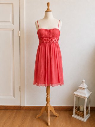 Vestido Adolfo Domínguez Seda Coral