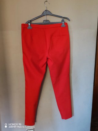 Pantalón Mango Rojo Talla 42