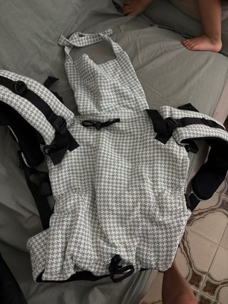 Mochila Porteo Verde y Beis