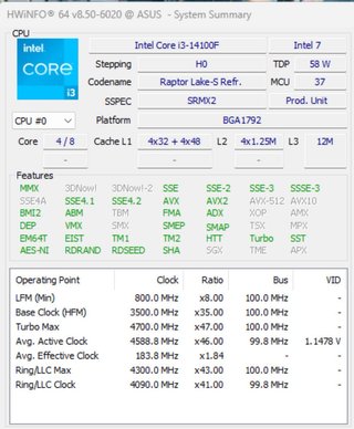 Procesador Intel Core i3-14100F