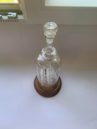 Barco de cristal Great Harry en botella
