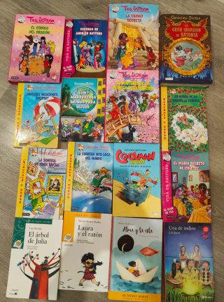 Lote 15 libros infantil: Geronimo Stilton y Tea St