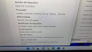 Lenovo X390 Táctil 16GB RAM