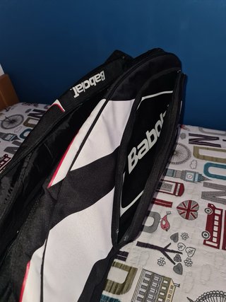 Raquetero Babolat Team Negro y Blanco
