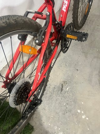 Bicicleta junior 24 roja