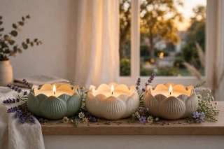Velas decorativas perfumadas
