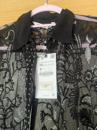 Kimono Zara bordado tul XS/S