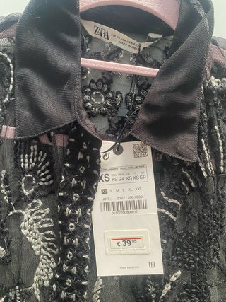 Kimono Zara bordado tul XS/S