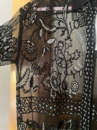 Kimono Zara bordado tul XS/S