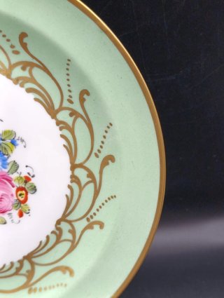 Plato antiguo pintado a mano Limoges