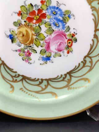 Plato antiguo pintado a mano Limoges