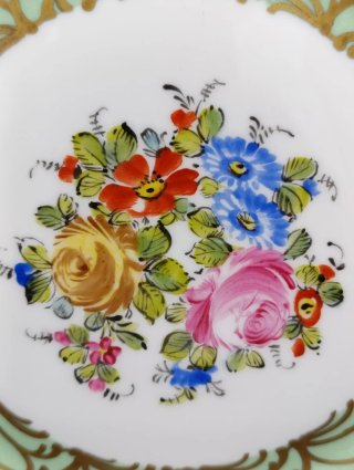 Plato antiguo pintado a mano Limoges