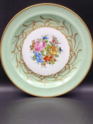 Plato antiguo pintado a mano Limoges