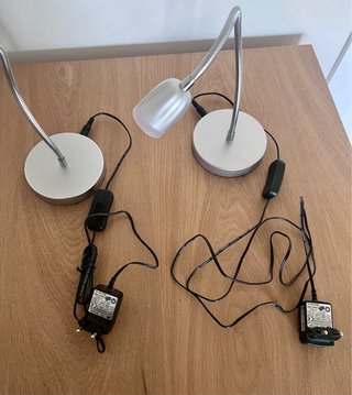 2 Lámparas de Mesa Flexibles