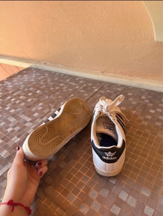 Adidas Superstar Blancas y Negras Talla 38