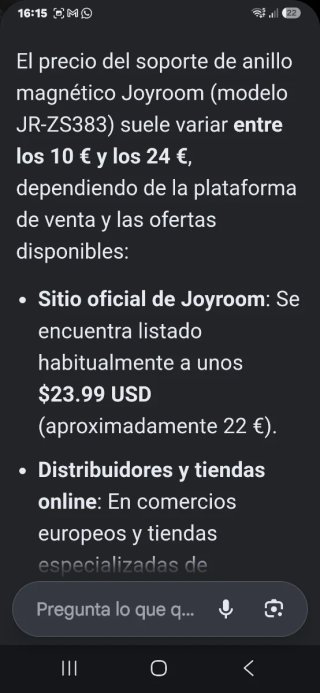 Soporte Anillo Móvil MagSafe JOYROOM Rosa