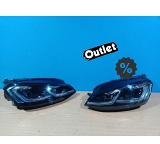 HG FAROS VOLKSWAGEN VW GOLF 7 12-17 DRL DINAMICOS NEGROS LOO