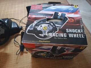 Volante Ferrari para PS2 shock2 Racing wheel