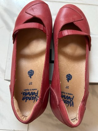 Zapatos Wanda Panda Piel Rojo Talla 37
