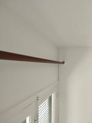 Barandilla Cortina Madera + Soporte