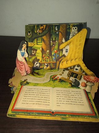 Antiguo Cuento Blancanieves Troquelado 1967