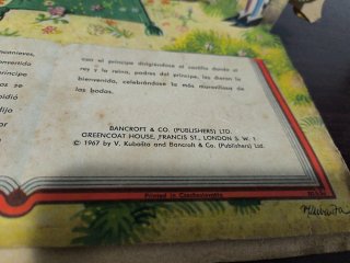 Antiguo Cuento Blancanieves Troquelado 1967