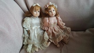 Muñecas de porcelana vintage