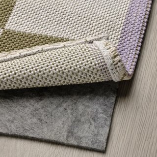 Alfombra IKEA CLASSROOM Cuadros Verde/Blanco