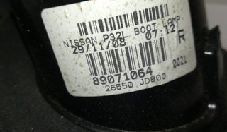 Nissan 378922 89071064 piloto qashqai / qashqai +2