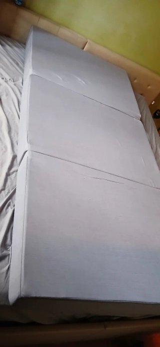 Puf Cama Plegable Gris
