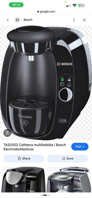 Cafetera Bosch Tassimo con caja