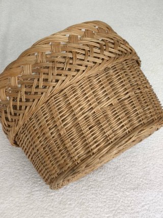 CESTA MIMBRE PARA MANTAS MACETERO DECORACIÓN