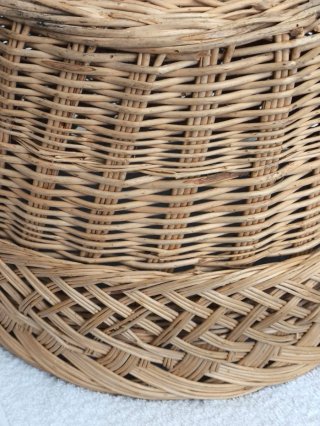 CESTA MIMBRE PARA MANTAS MACETERO DECORACIÓN
