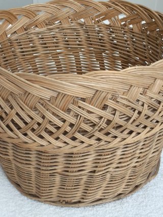 CESTA MIMBRE PARA MANTAS MACETERO DECORACIÓN