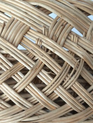 CESTA MIMBRE PARA MANTAS MACETERO DECORACIÓN