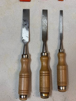 Juego de 3 cinceles Palmera