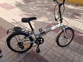 Bicicleta Plegable Gris