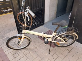 Bicicleta Plegable Gris