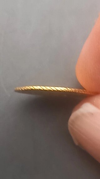 Moneda Medio Escudo Oro 1744