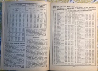 HORARIO GUIA DE FERROCARRILES Y LÍNEAS AÉREAS 1948