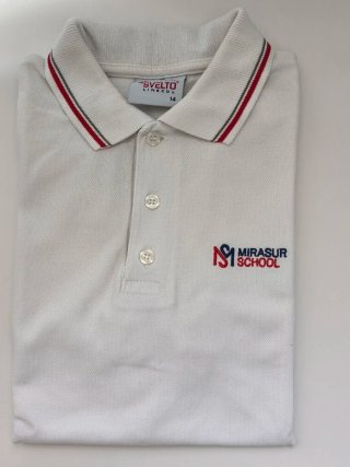 Polo Mirasur Talla 14 Blanco