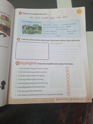Libro de ingles home booklet, cambridge, sin uso.